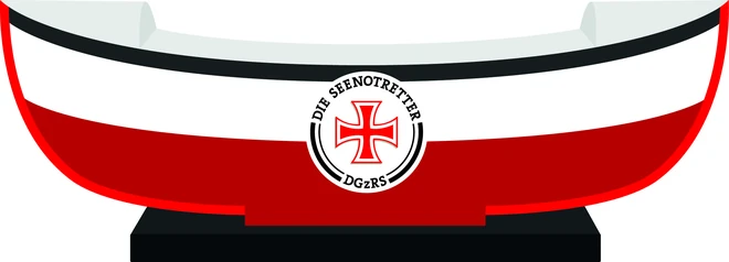 Sammelschiffchen der Seenotretter (DGzRS)